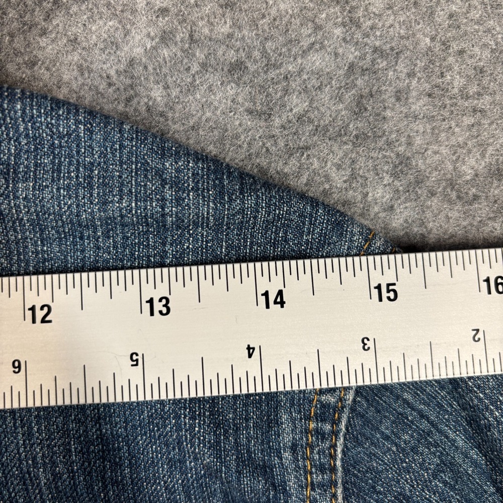 Bitten Denim Jacket Womens Medium Blue SJP Sarah Jessica Parker Trucker Jean - Picture 10 of 12